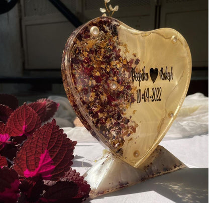Flower Power Love Playful Resin Art with Preserved Blossoms