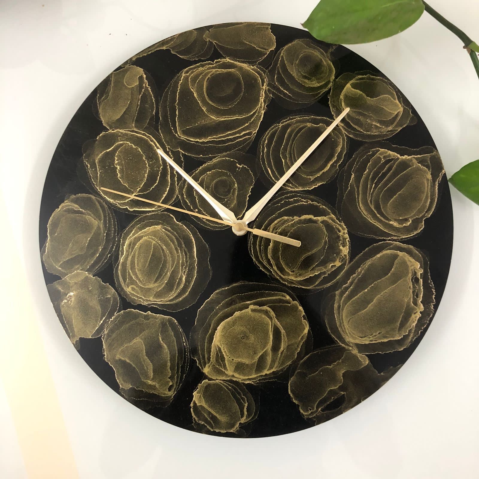 Luxury Aesthetic Resin Epoxy Wall Clock
