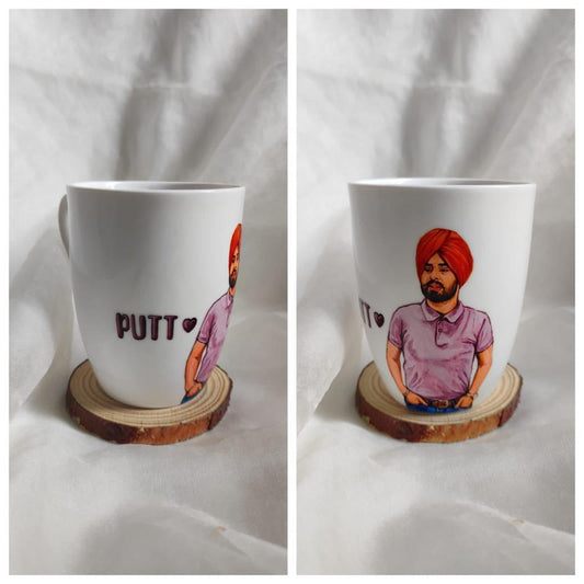 Artful Sips Hand-Painted Porcelain Coffee Mug