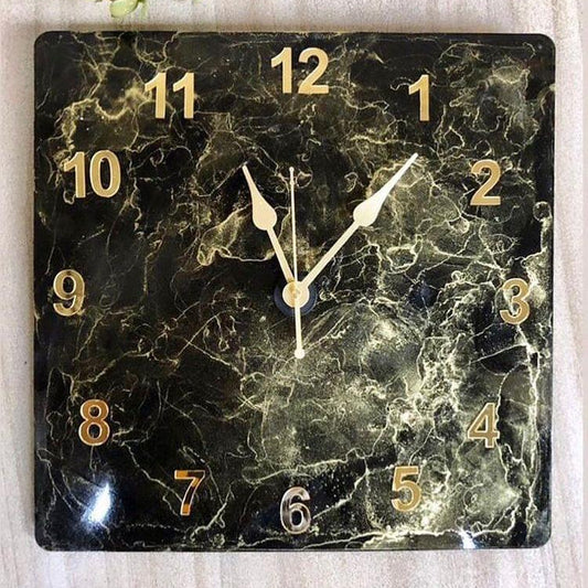 Black Swan Epoxy Resin Wall Clock