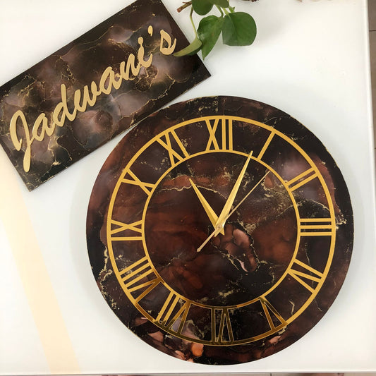 Resin Alcohol Clock