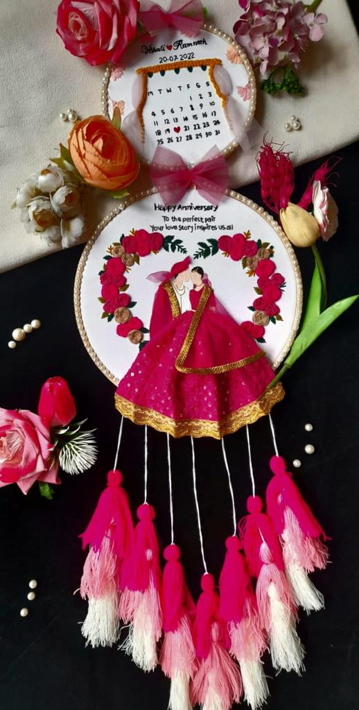 Anniversary Embroidery Craft Double Hoop