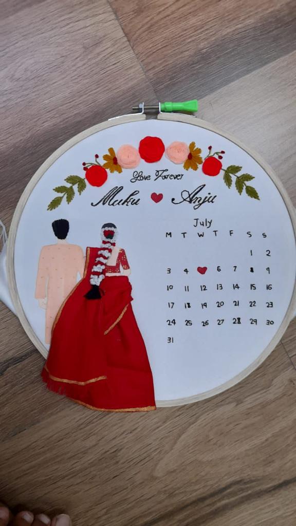 Embroidery Craft- Wedding Hoop Gifts