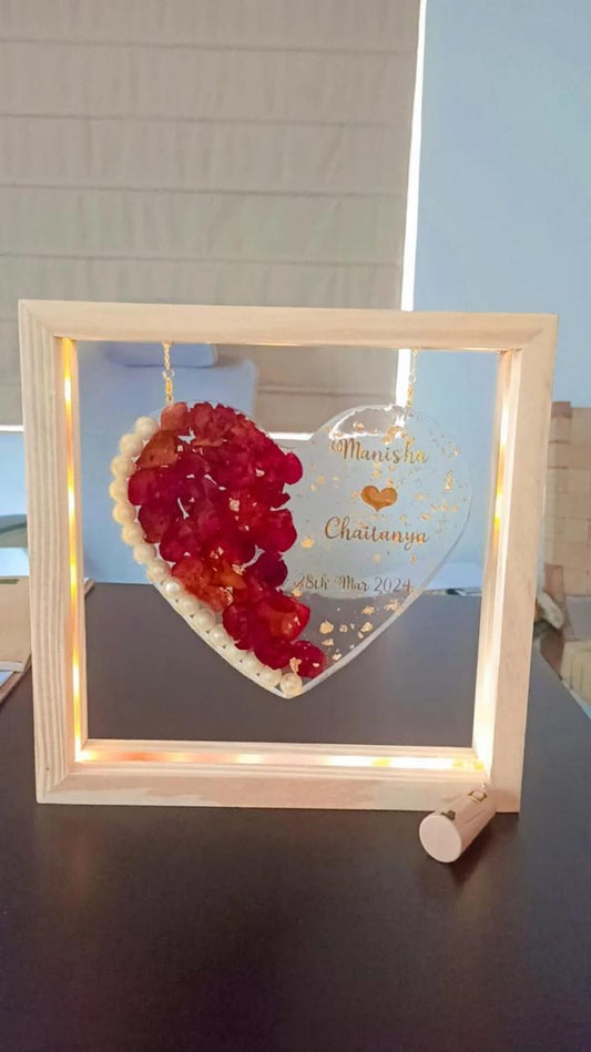 Heartfelt Harmony Resin Hanging Frame