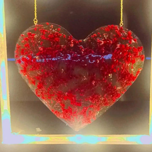 Soulful Serenade Resin Heart Frame