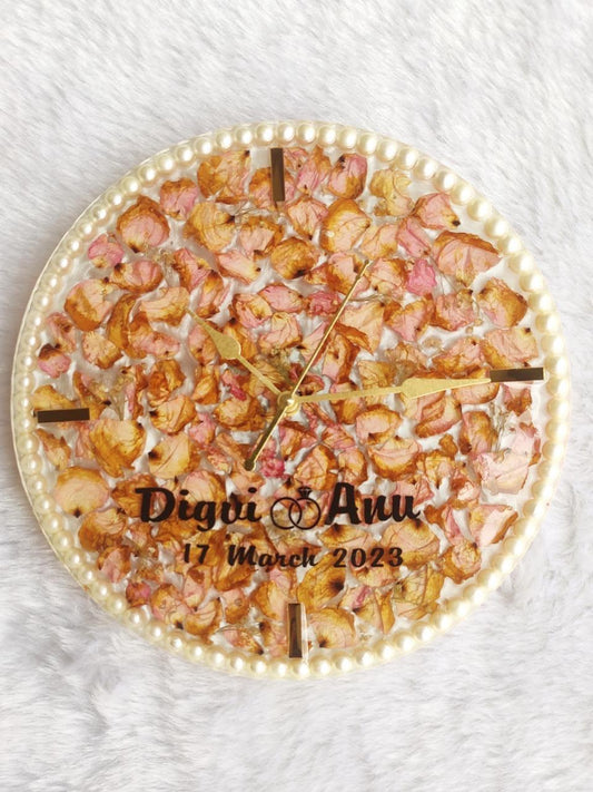 Eternal Bloom Resin Clock
