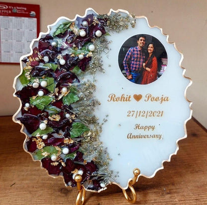 Personalized Resin Wedding Keepsake with Varmala Preservation