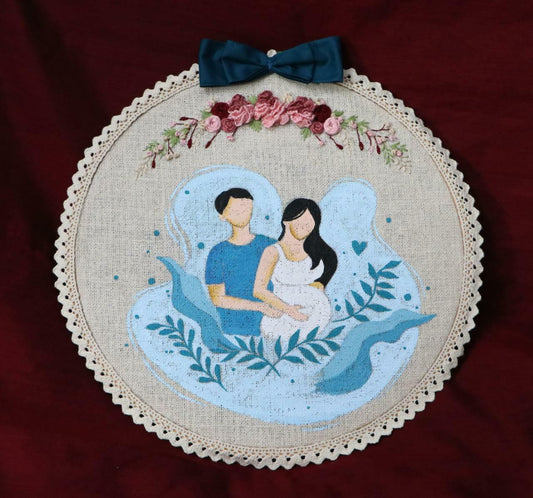 Handmade Pregnancy Celebration Hoop