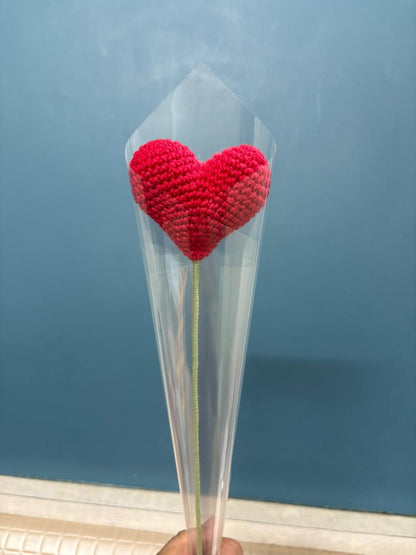 Crocheted Heart Blooms