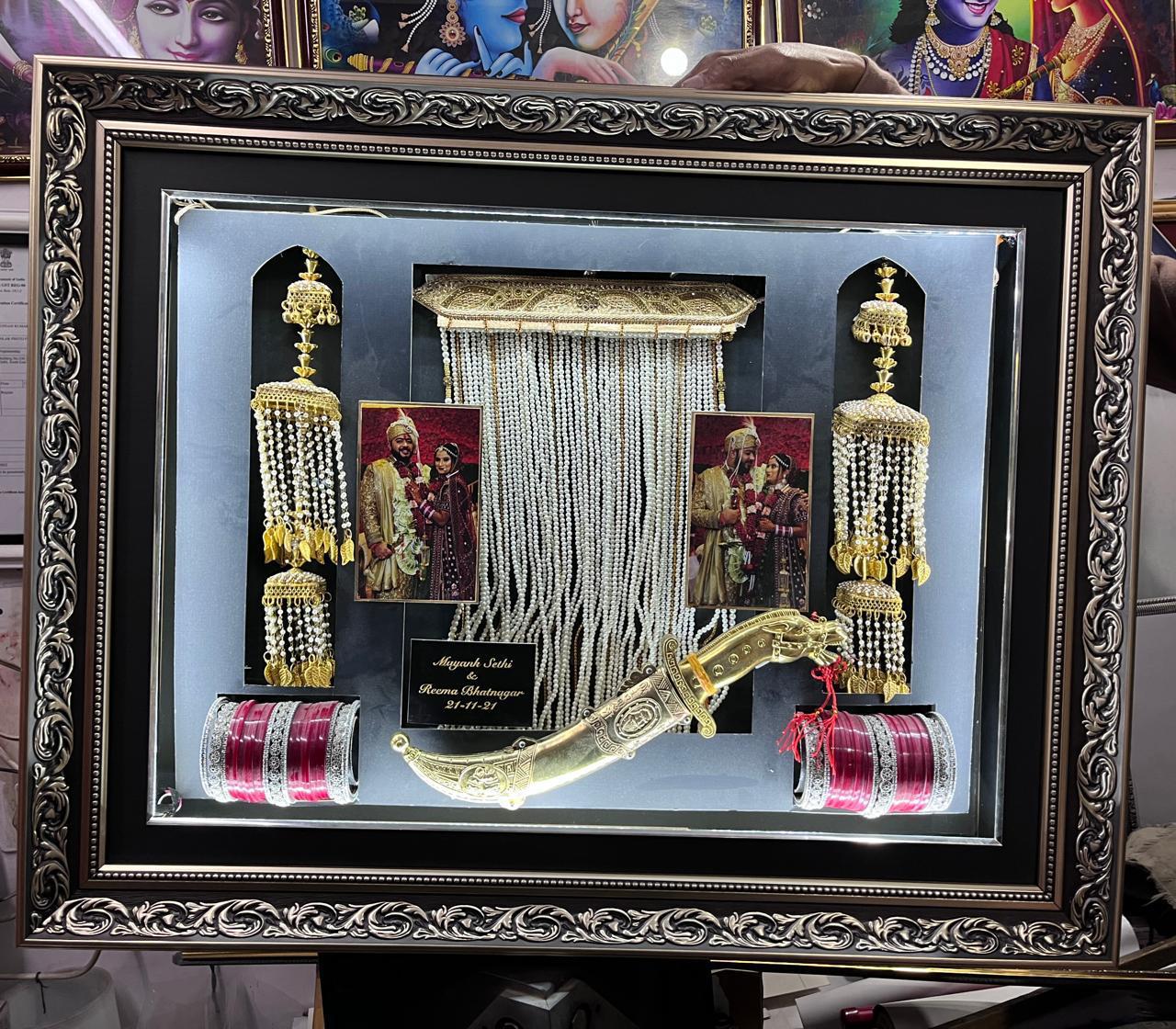 Mayank Sethi &amp; Reema Bhatnagar Wedding Keepsake Frame