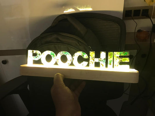 POOCHIE Illuminated Name Light