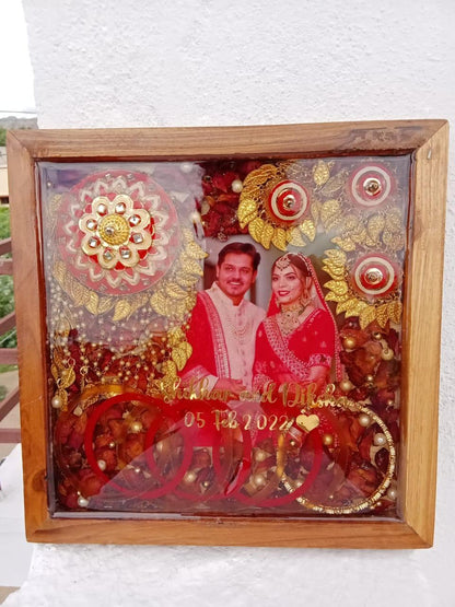 Shridhay & Nidhi Wedding Date Frame