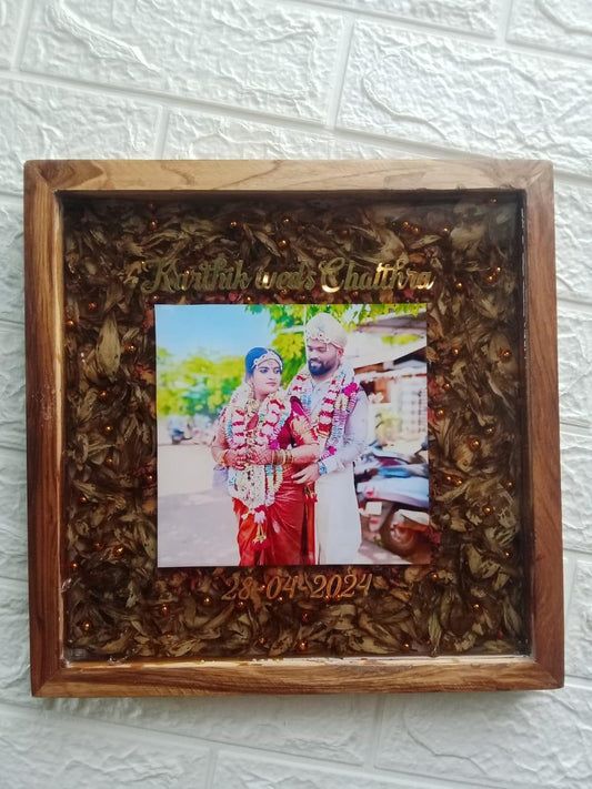 Karthik Weds Chathra Wedding Date Frame
