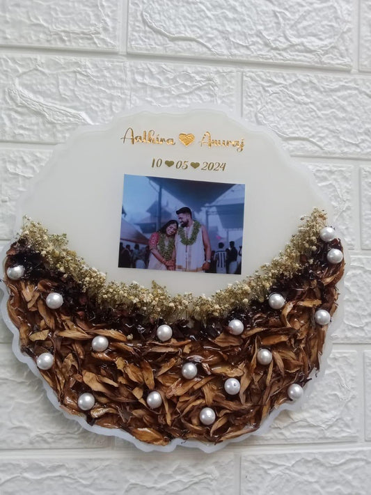 Aathina &Anuraj Wedding Resin Keepsake