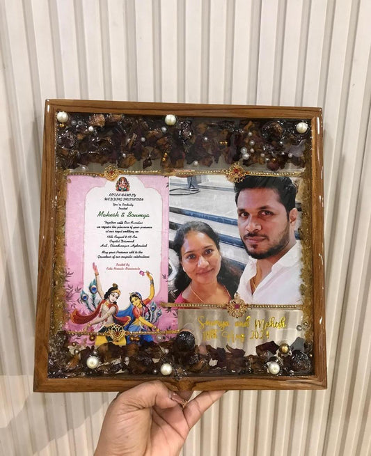 Mahesh & Soumya Wedding Invitation Preservation Frame