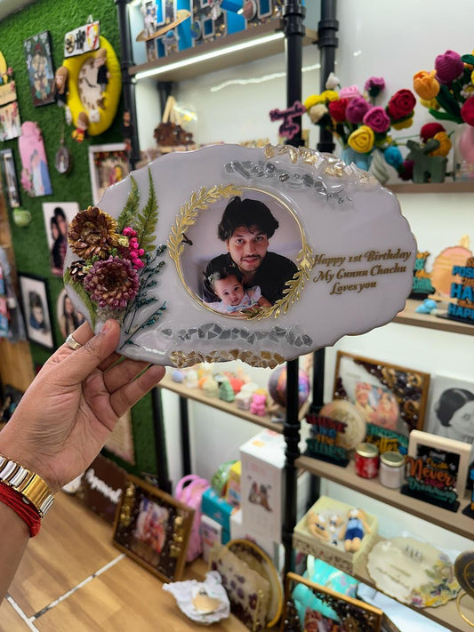 1st Birthday Resin Keepsake