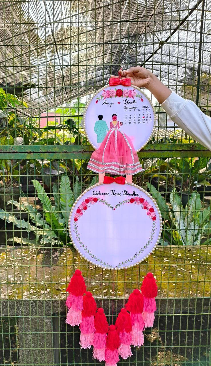 Welcome Home Embroidered Wall Hanging