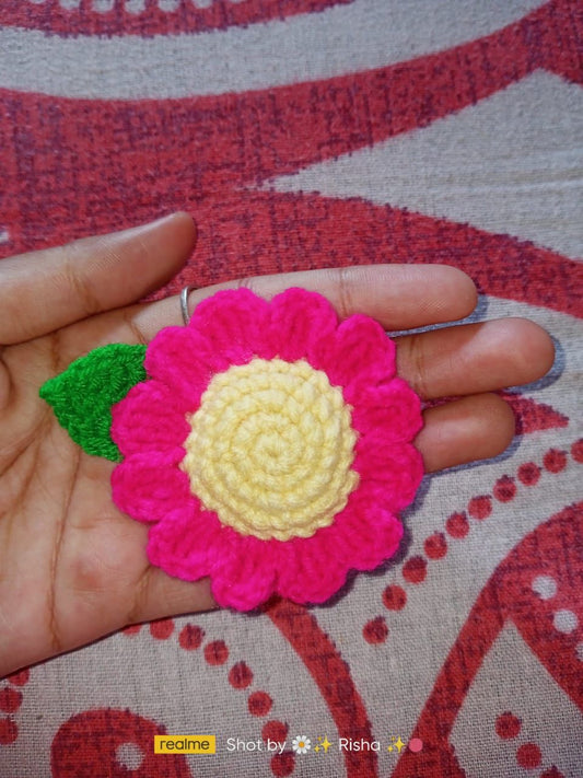 Handmade Crocheted 3D Flower
