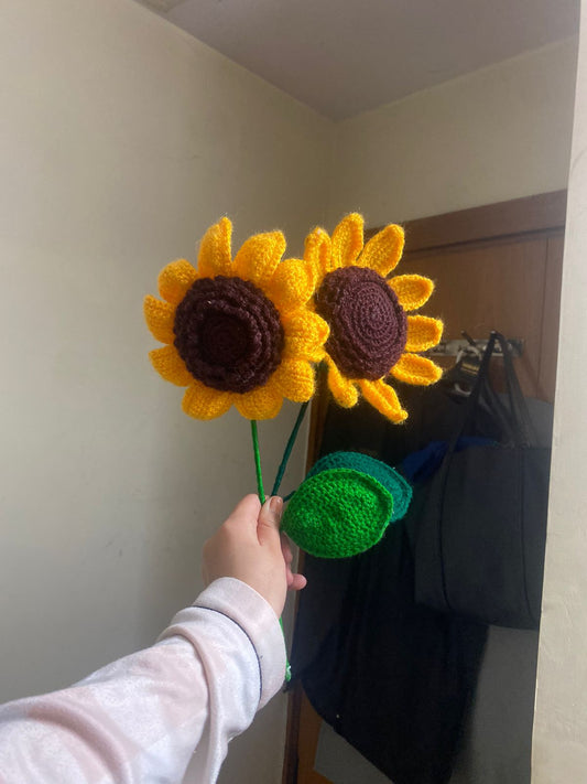 Handmade Crocheted Sunflowers