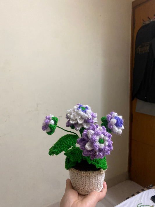 Handmade Crocheted Floral Arrangement