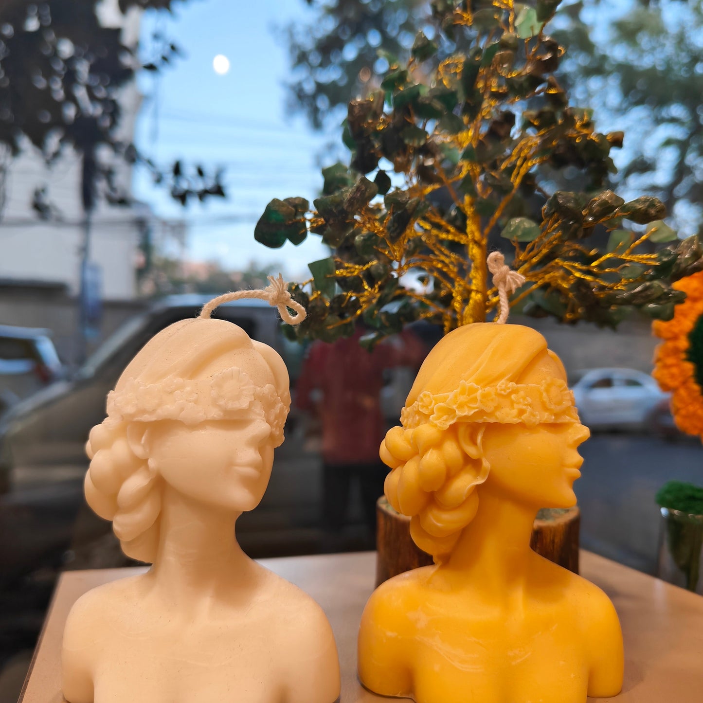 Whimsy Glow: Doll-Shaped Candle