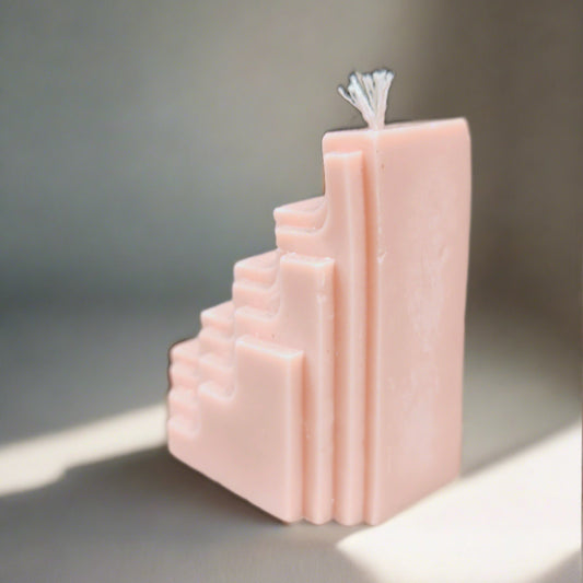 Abstract Art Decorative Candles Stairs Shaped