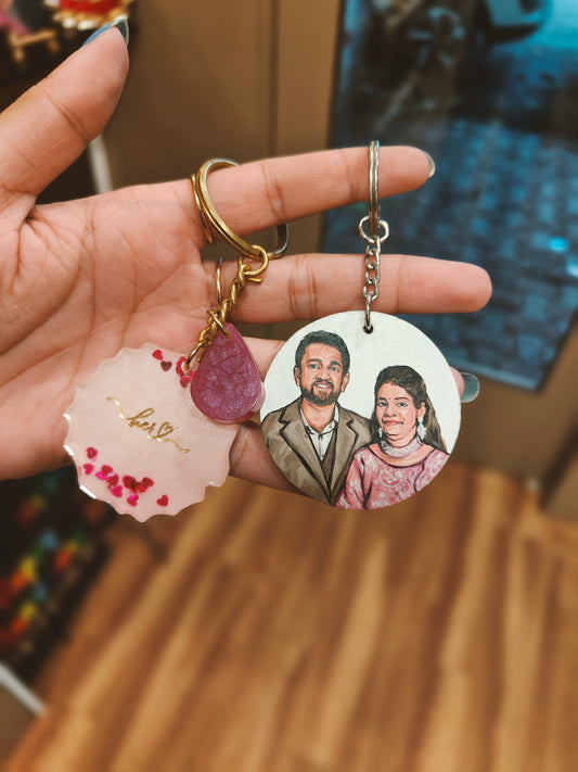 Personalized Portrait & Resin Keychains