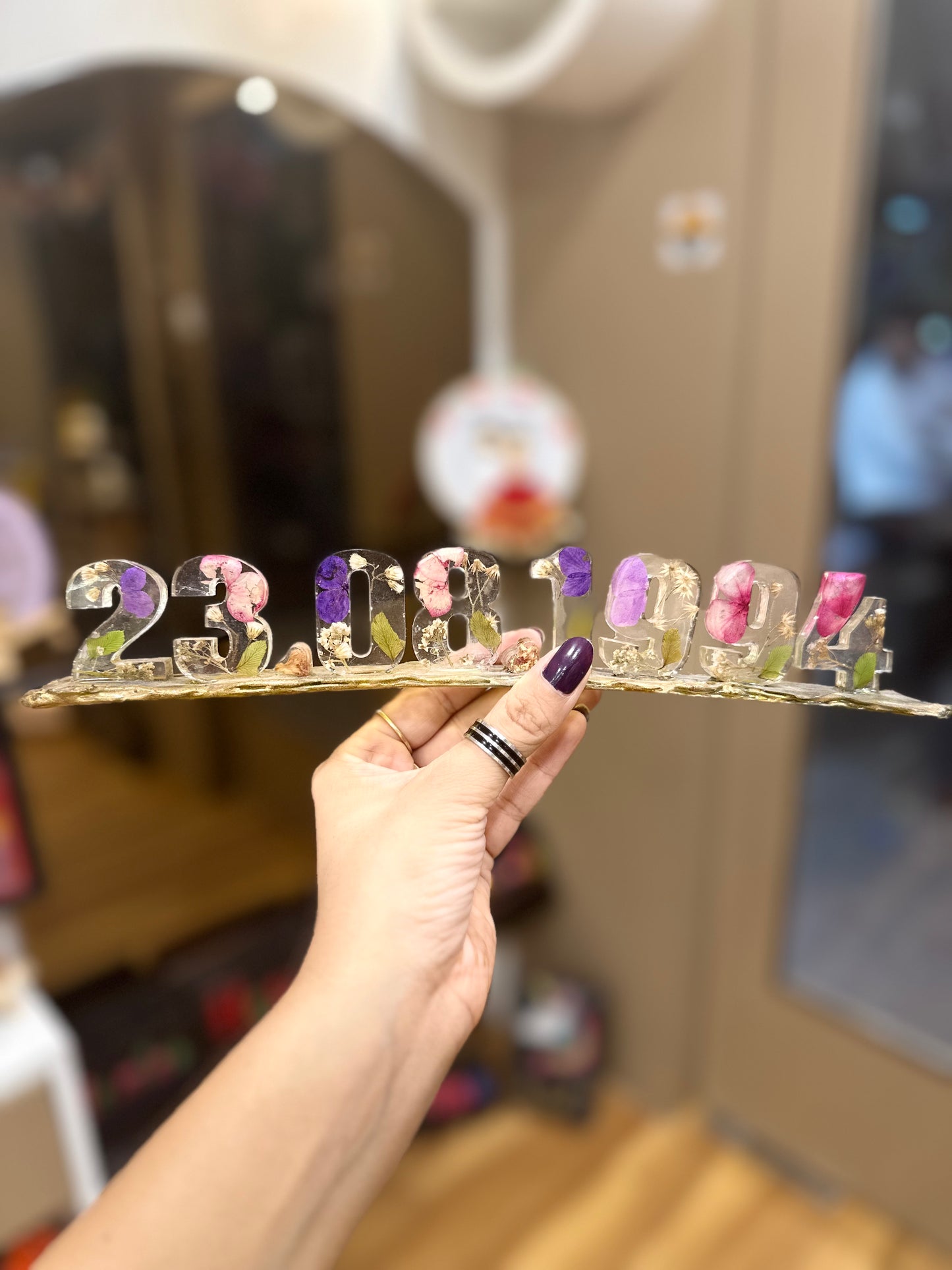 Eternal Date Resin Keepsake