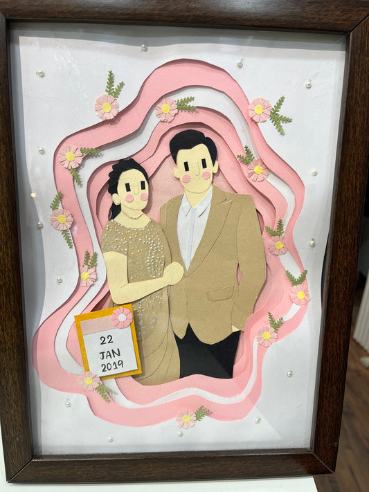 Silhouette Grace Paper Cut Portrait