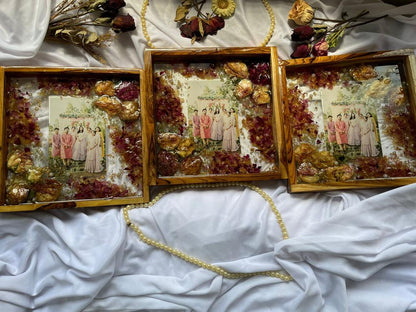 Garden of Memories Epoxy Resin Flower Preservation Frame Celebrating Family Love