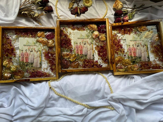 Garden of Memories Epoxy Resin Flower Preservation Frame Celebrating Family Love