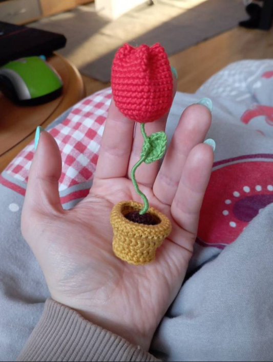 Crochet Stuffed Tulip crochet Flower