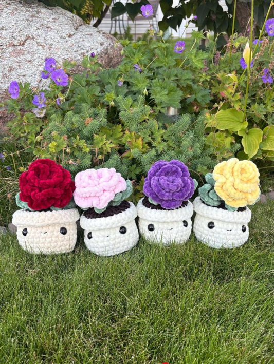 Potted Flower Creation by Artsty crochet flower