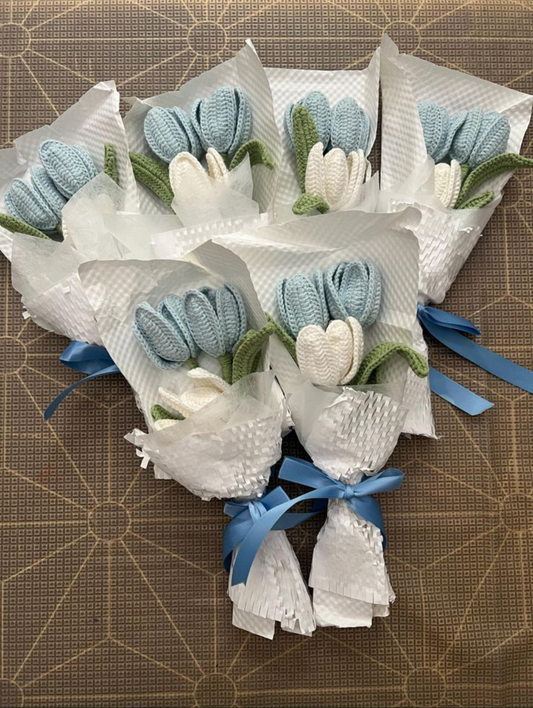 Crochet Tulip Bouquet crochet flower