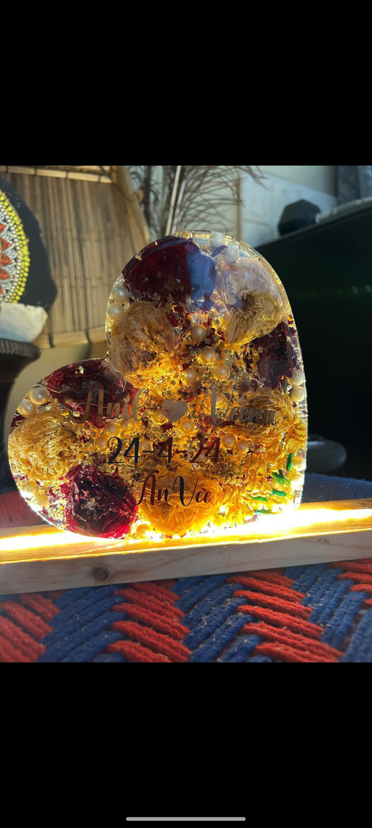 Heart-Shaped Resin Keepsake