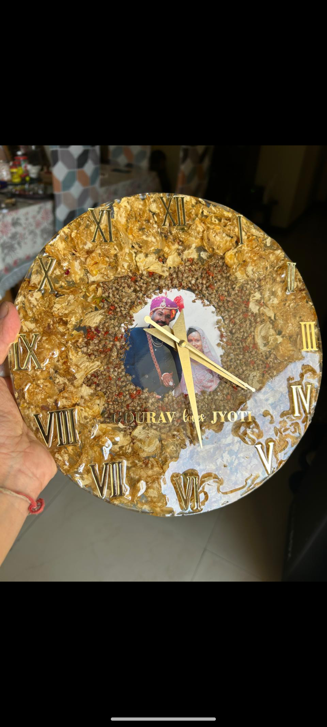 Personalized Resin Clock