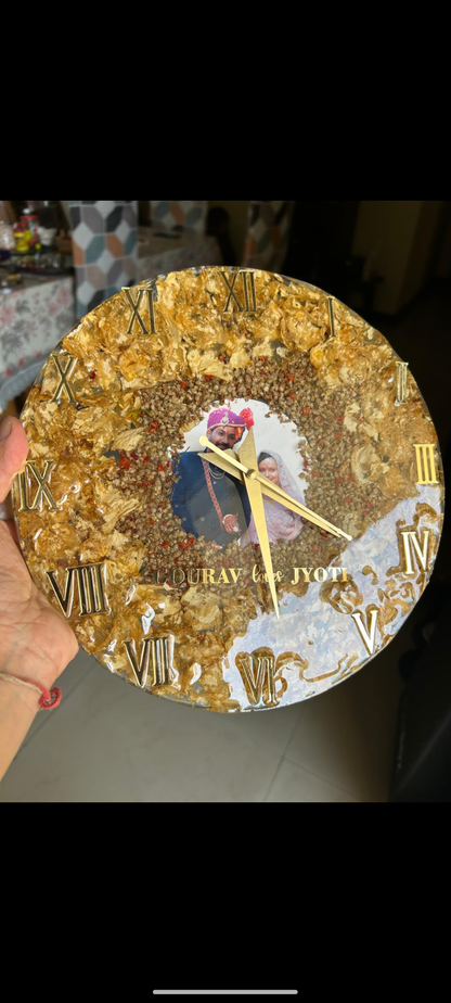 Personalized Resin Clock