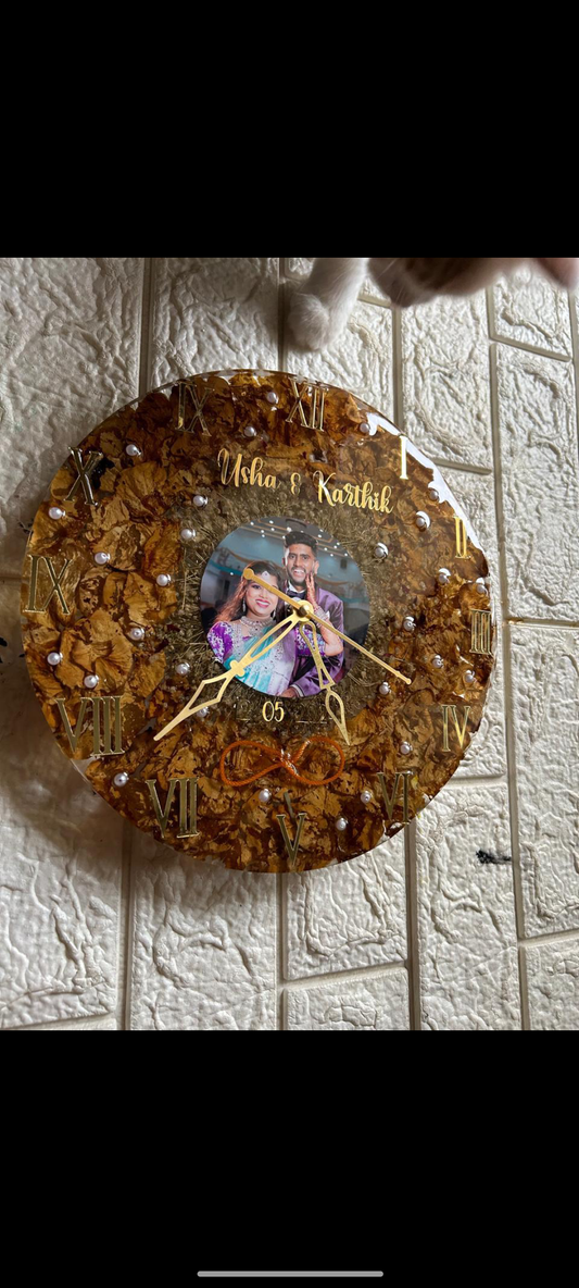 Golden Hour Varmala Clock