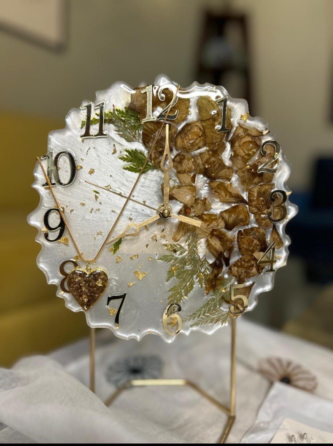 Nature's Time" Resin Clock