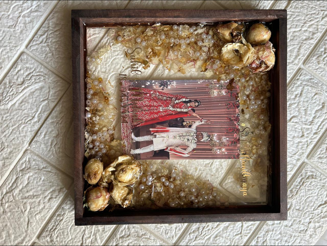 Wedding Keepsake resin frame