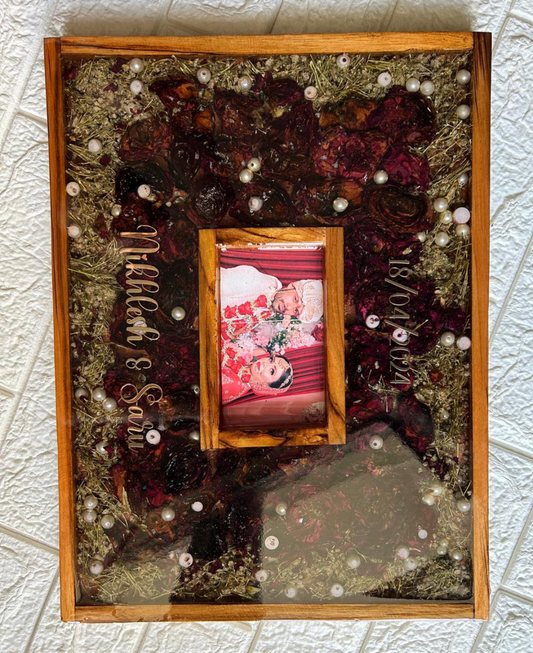 Golden Love Story" Resin Frame