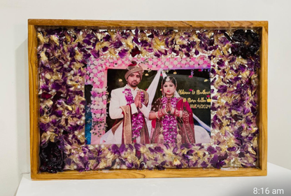 Blooming Love resin Varmala Frame
