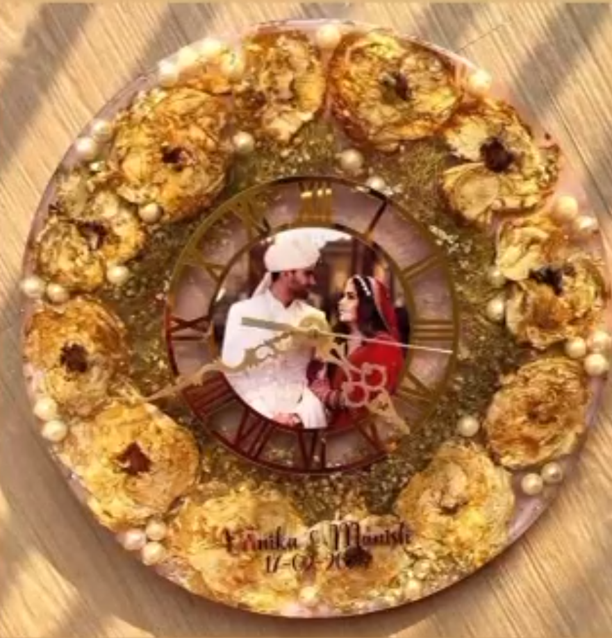 Personalized Varmala Time Capsule Clock