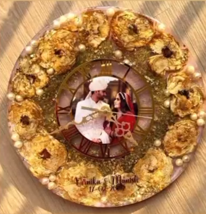 Personalized Varmala Time Capsule Clock