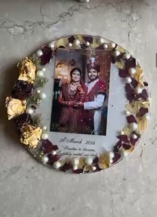Personalized Varmala Resin Frame