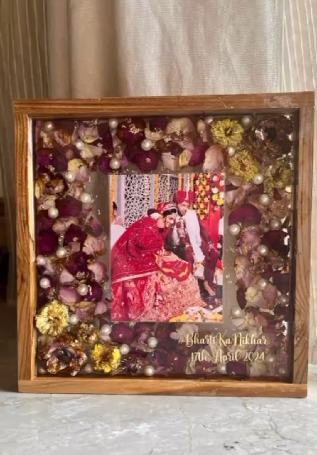 Bharti Ka Nikhar Wedding Keepsake Frame