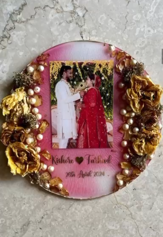 Kishore &Farhad Eternal Embrace Varmala Frame