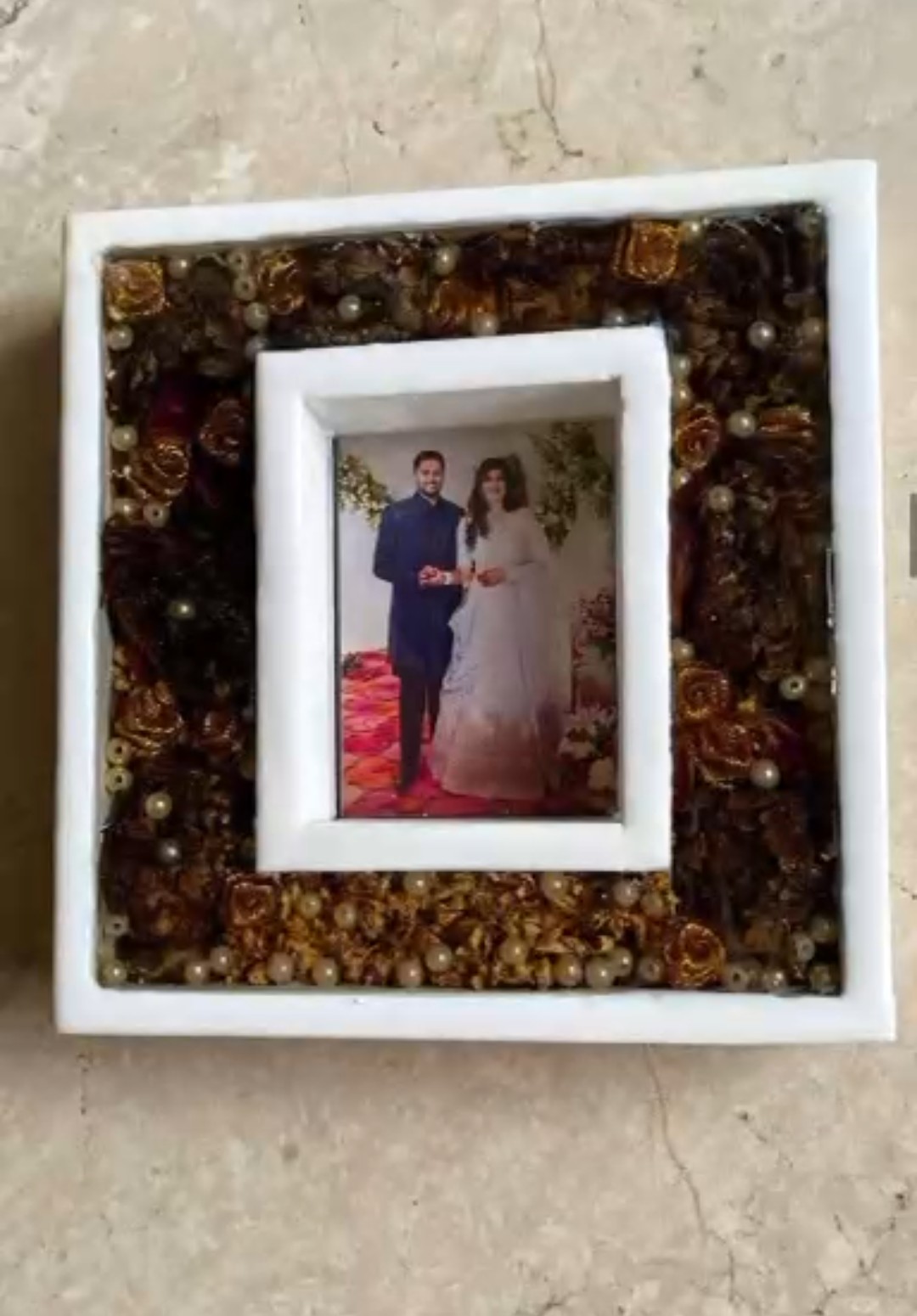Modern Varmala Keepsake Display Frame
