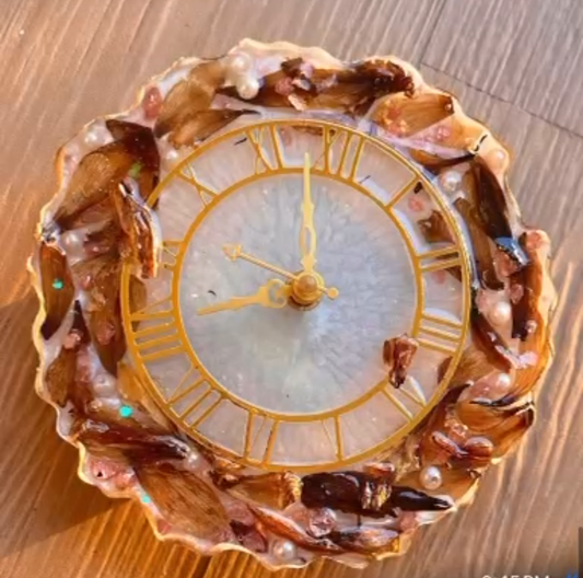 Floral Resin Timepiece