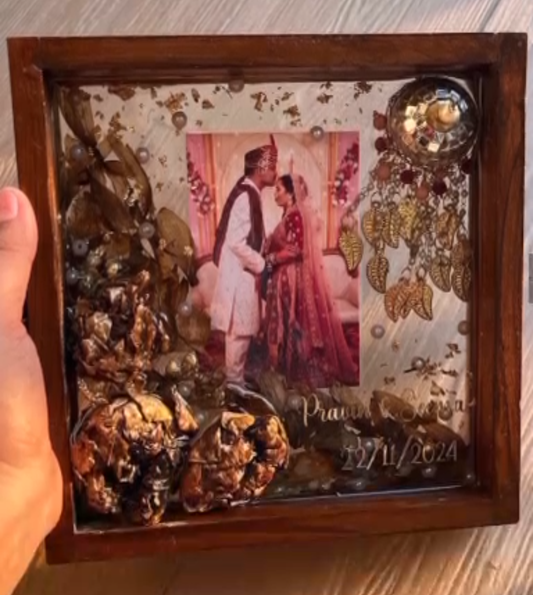 Pravin &Sowya Wedding Keepsake Shadow Box